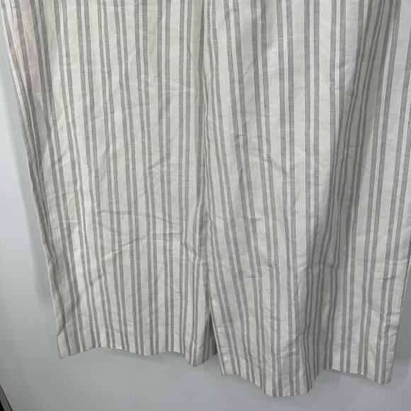 Rebecca Taylor Striped High Rise Pleated Wide Leg Pants - Picture 8 of 12